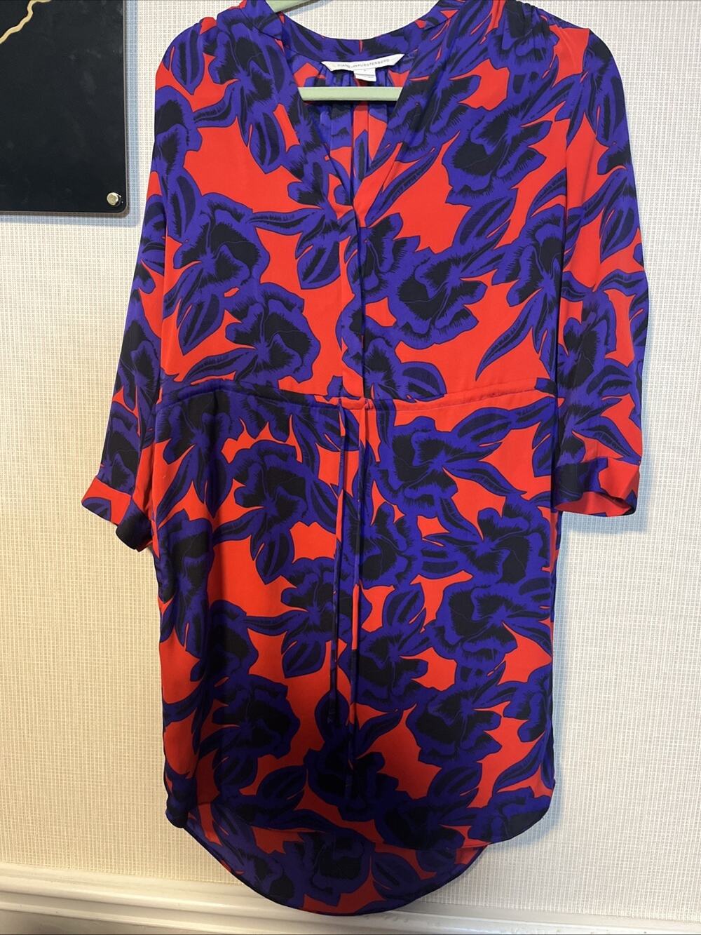 Diane von furstenberg silk dress size 4